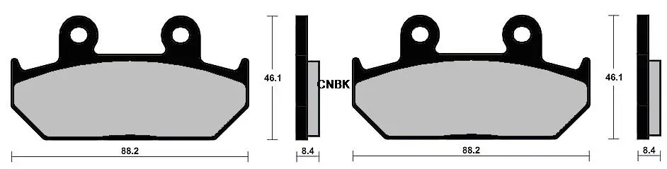 & Rear Brake Pads and Rotors Set | For Honda NX650 Dominator 1988-1992 - Thumbnail 3