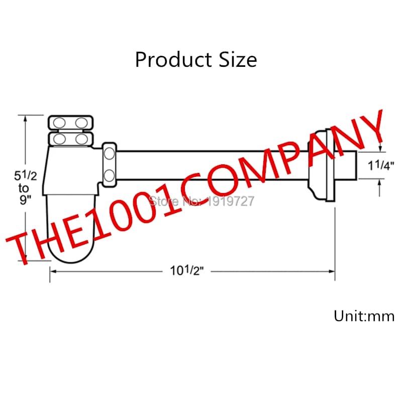 Antique Bronze Bottle Trap Waste | Basin Sink P-Trap Siphon | Bathroom Drain Kit - Thumbnail 2