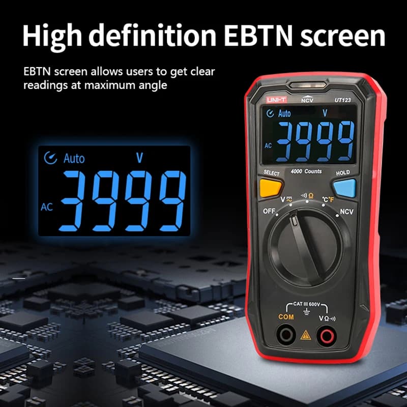 UNI-T UT123D Digital Multimeter proving unit | AC/DC Voltmeter | Pocket Auto-Range Ohm Meter - Thumbnail 4