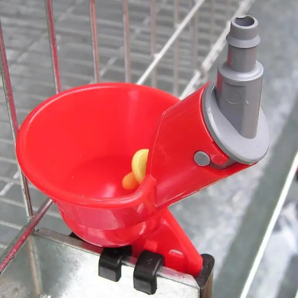 Automatic Livestock Feeder Cups (10-Pack) | Poultry Drinker | Chicken & Fowl Waterer - Thumbnail 6