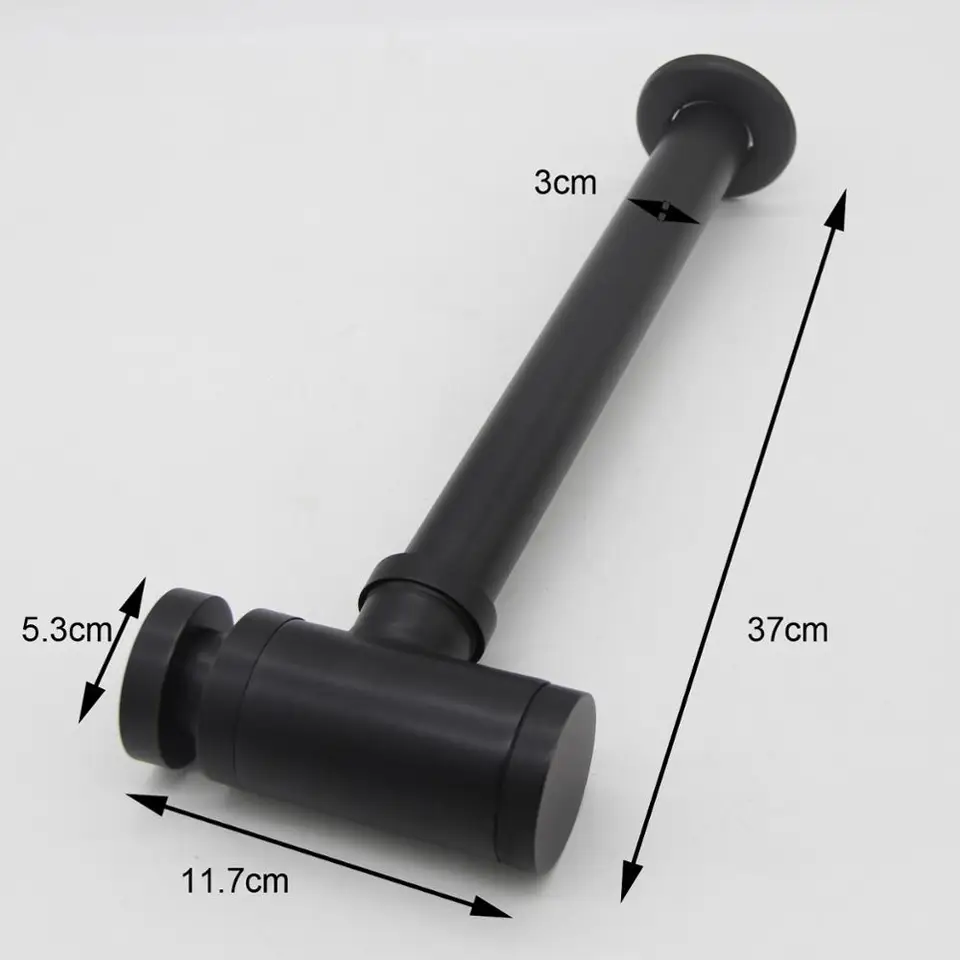 Black Bottle Trap | Round Brass Siphon Waste | Pop-Up Drain Kit XSQ1-8 - Thumbnail 4
