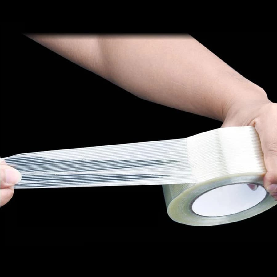 Mono Filament Packing Tape Transparent | Heavy Duty Reinforced | Fibreglass Strapping - Thumbnail 2