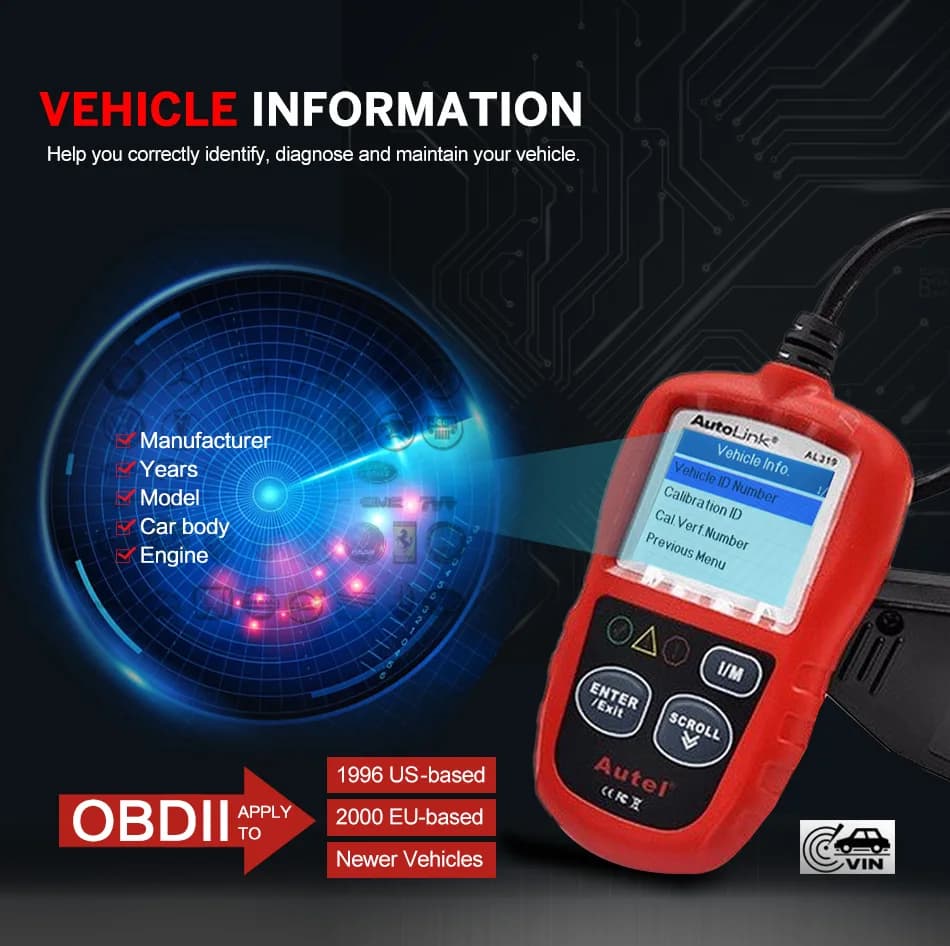 Autel AL319 OBD2 Scanner | View Freeze Frame Data | Automotive Diagnostic Tool - Thumbnail 4