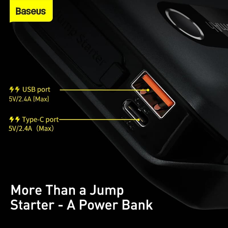 Car Starter Aid | 1000A Peak Jump Starter | 10000mAh Power Bank - Thumbnail 5