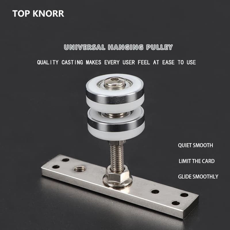 Hanging Garment Rail Pulley | Folding Door Sliding Track Guide | Industrial Use - Thumbnail 3