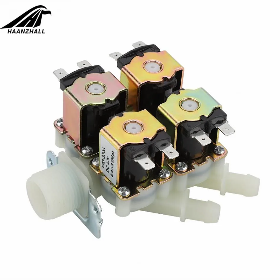 Flush Valve in Toilet | 1-in-4-Out Drain Solenoid | G3/4 12V/24V - Thumbnail 3