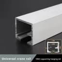 Universal crane rail