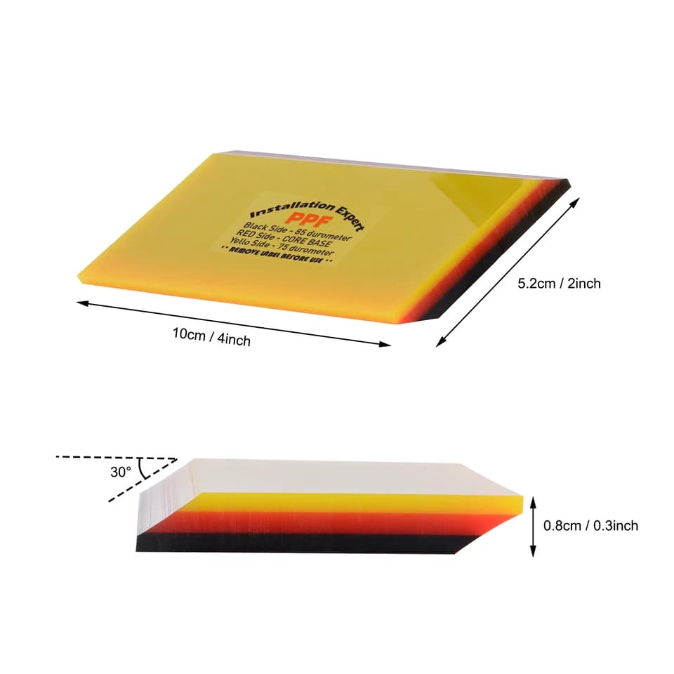 Soft Rubber Window Squeegee | PPF Car Vinyl Wrap Tool | Glass Cleaning - Thumbnail 4