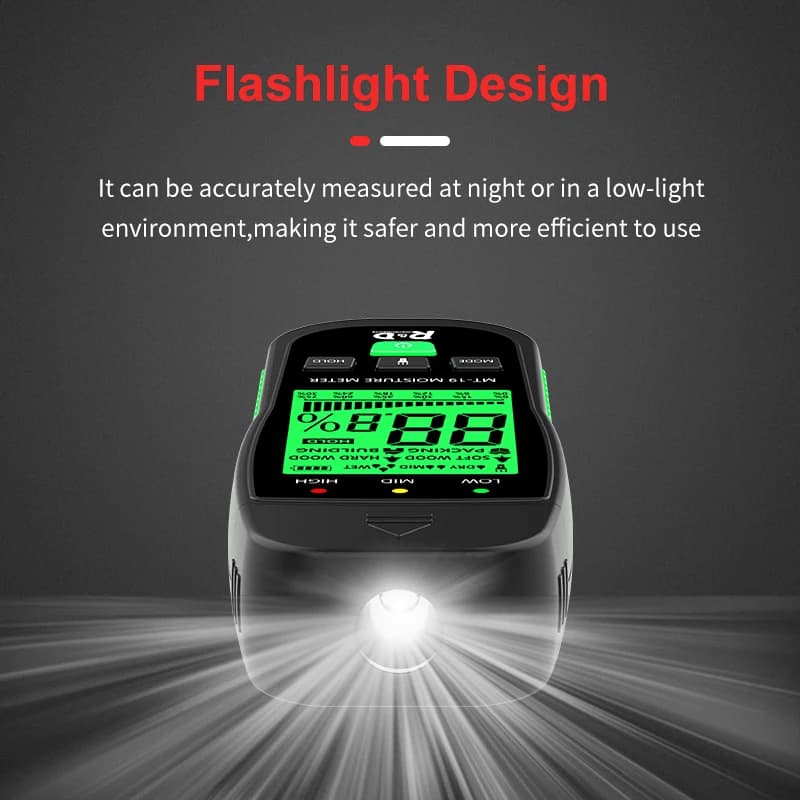 R&D MT-19 Wood Moisture Meter | Digital Timber Damp Detector | Wall Hygrometer - Thumbnail 6