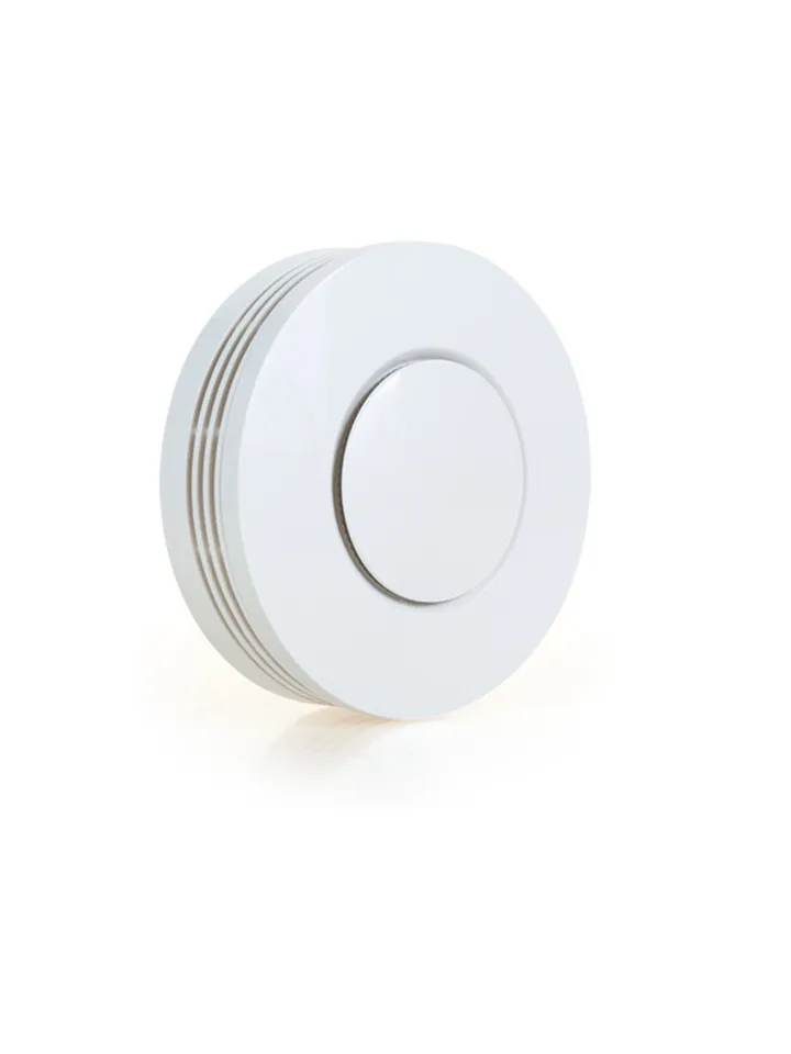 Meian MD-2015 Wired Smoke Detector, white, on a plain white background.