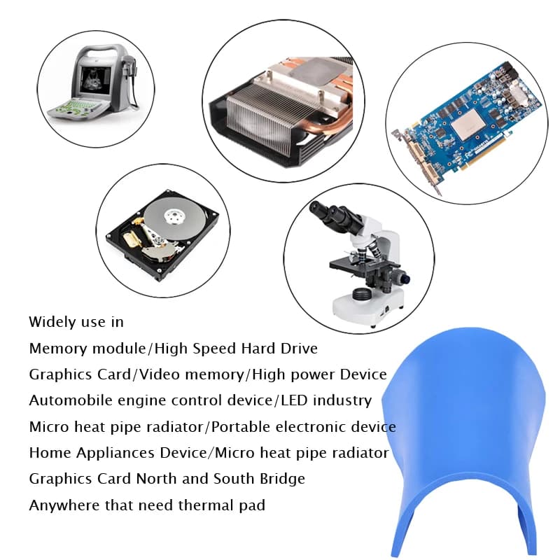 Thermal Base Layer Pads | 100x100mm Mixed Thickness | Cooling Conductive Silicone - Thumbnail 5