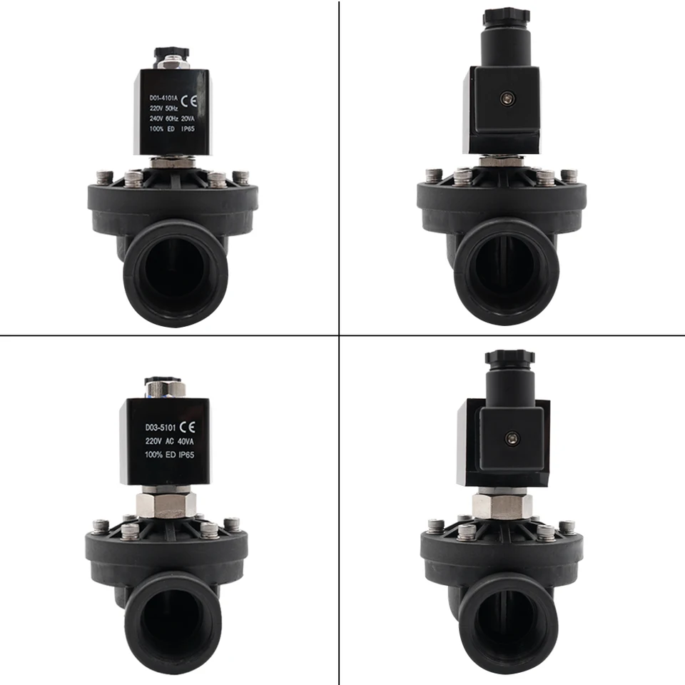 Plastic Solenoid Valve: Normally Open vs Normally Closed | DN15-DN50 Water Valves | AC/DC, G/NPT Thread - Thumbnail 6