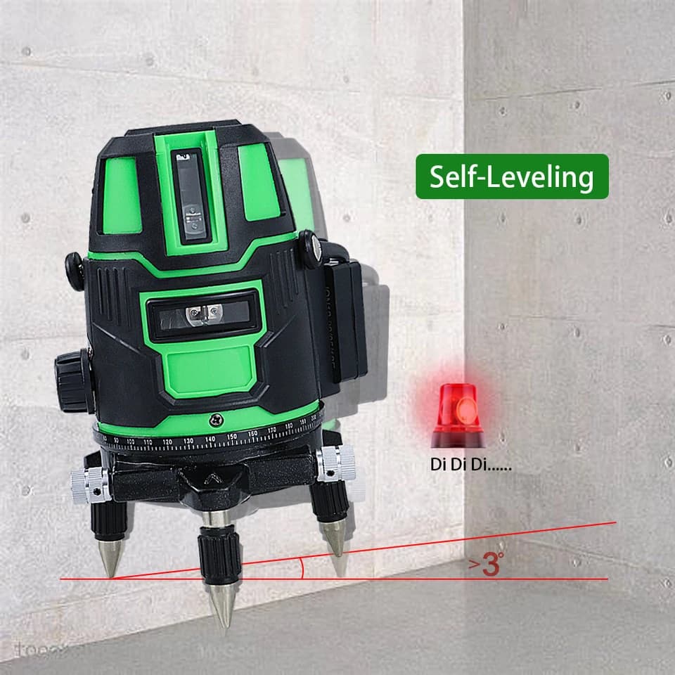 360° Green Laser Level | 5/3/2 Line Self-Levelling | Horizontal & Vertical - Thumbnail 2