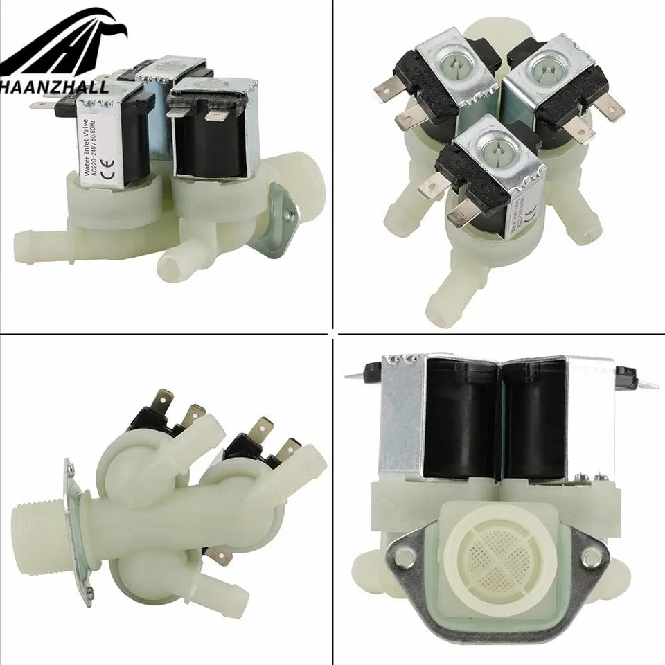 Electric Solenoid Valve 3-Way | NC 220V G3/4" Water Inlet | Washing Machine - Thumbnail 2