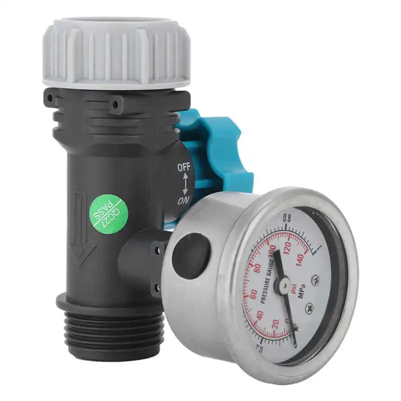 G3/4" Hot Water Pressure Reducing Valve | Adjustable with Gauge | Greenhouse & Garden - Thumbnail 2