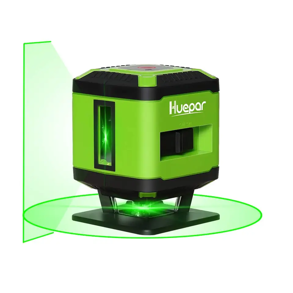 Huepar FL360G Laser Level | 360° Horizontal Line | Tile & Flooring Layout - Thumbnail 2