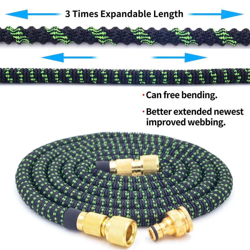 Expandable Garden Hose | Flexible & Lightweight | With Spray Gun - Thumbnail 3