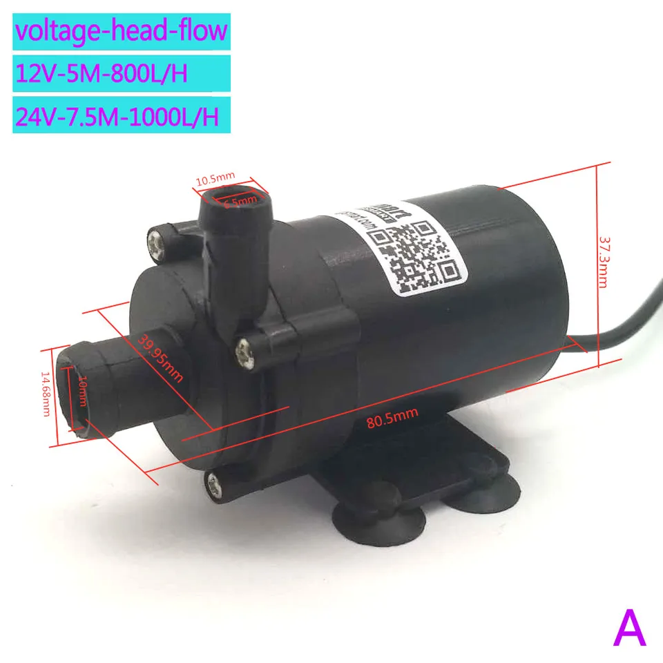 Condensate Pump | 800-1000L/H 12/24V DC | 5-7.5m Submersible - Thumbnail 4