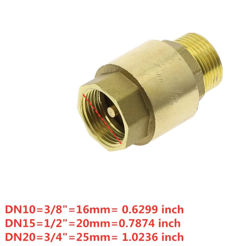 Brass 3/4" Pressure Reducing Valve | Vertical Non-Return | Female x Male Thread - Thumbnail 6