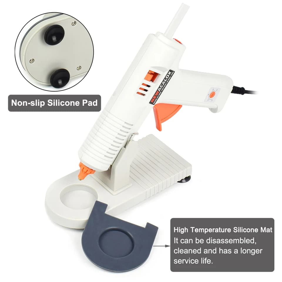 NEWACALOX Glue Gun | 220V, 7/11mm Sticks | Home & Industrial Use - Thumbnail 6