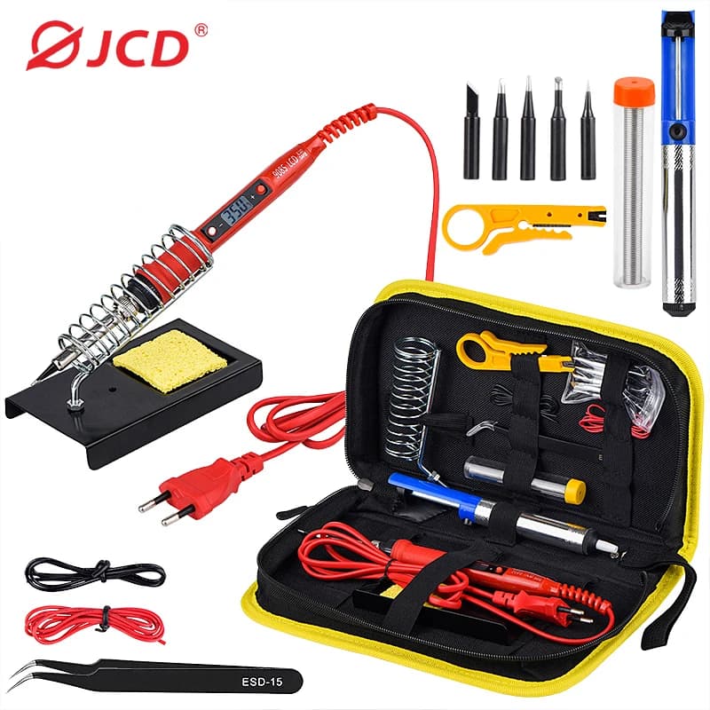 80W Digital Soldering Station | Adjustable Temperature Control | 220V Welding & Repair Kit with Tips - Thumbnail 2