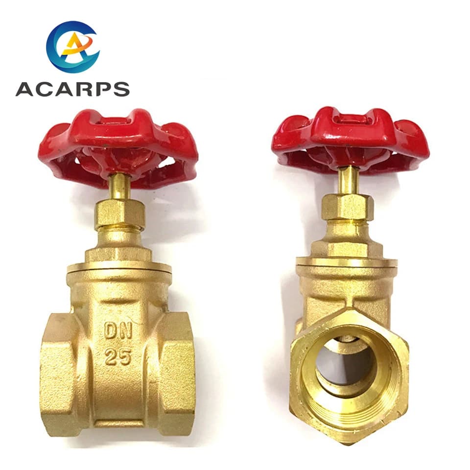 Brass Gate Valve Gate | DN15-25 Internal Thread | 1/4" to 1" Water Valve - Thumbnail 2