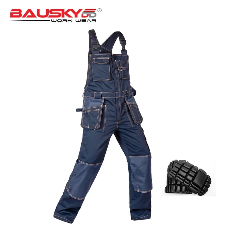 Women's Bib & Brace Overalls | Cargo Work Trousers | Knee Pad Pockets - Thumbnail 3