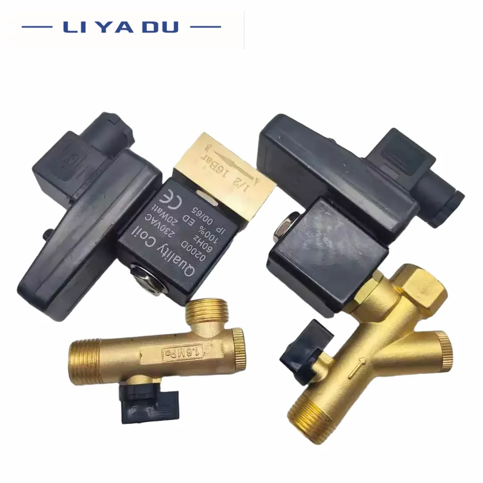 1/2" Electronic Lockshield Valve | Air Compressor Drain | 220V - Thumbnail 5