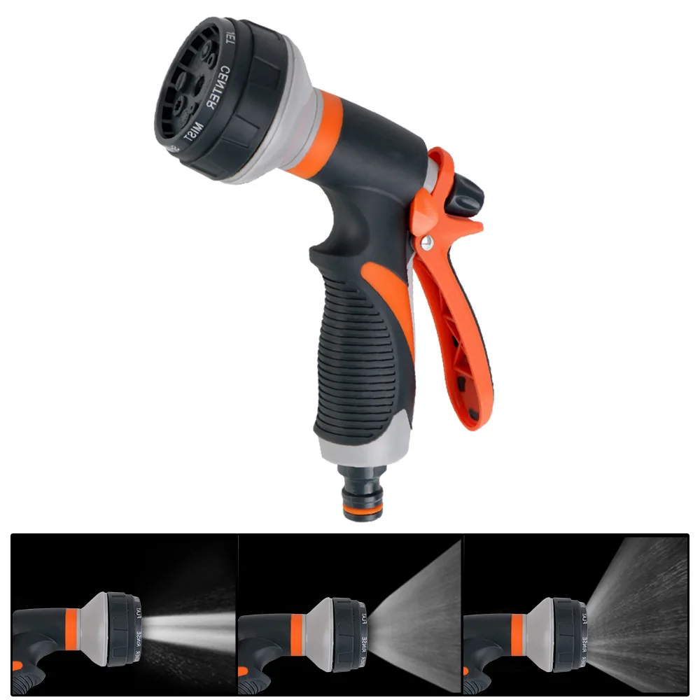 High Pressure Water Nozzle | 8 Spray Modes | Handheld for Lawn, Garden & Car Washing - Thumbnail 2
