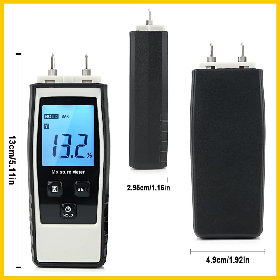 Moisture Meter RZ660 | Digital Wood Tester | 0-80% Range - Thumbnail 5