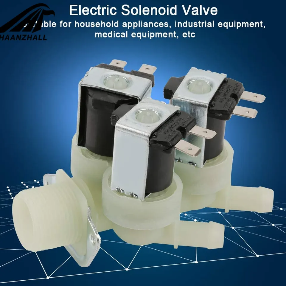 Electric Solenoid Valve 3-Way | NC 220V G3/4" Water Inlet | Washing Machine - Thumbnail 3