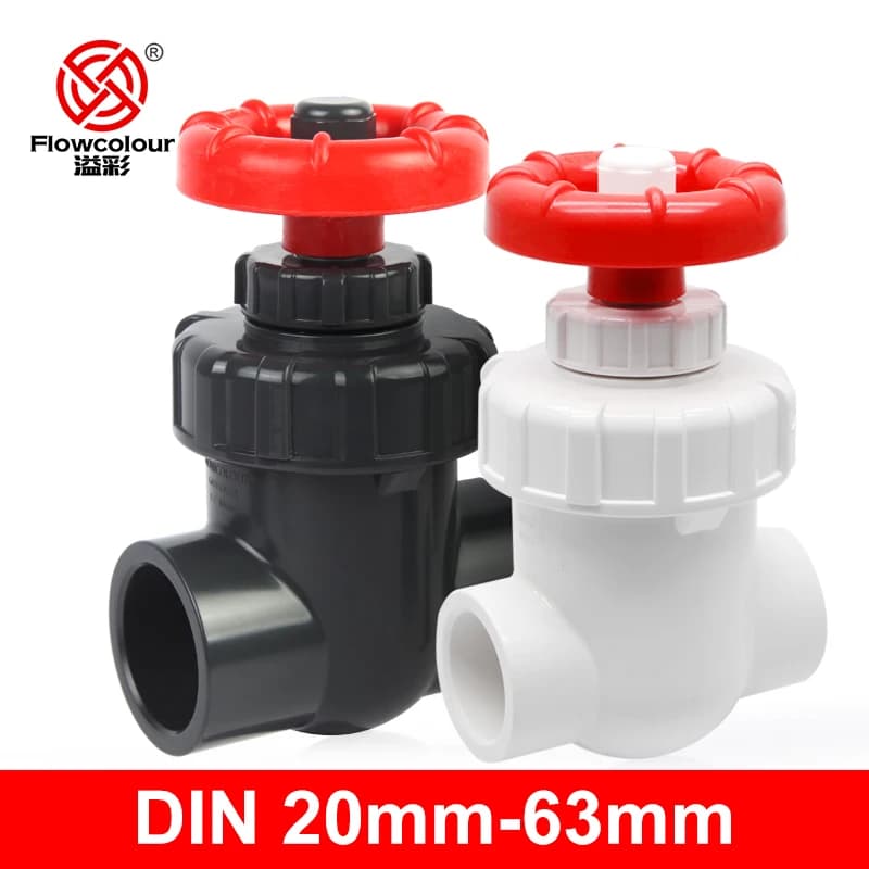 UPVC Gate Valve | 20-40mm Precision Flow Control | Industrial/Garden - Thumbnail 2