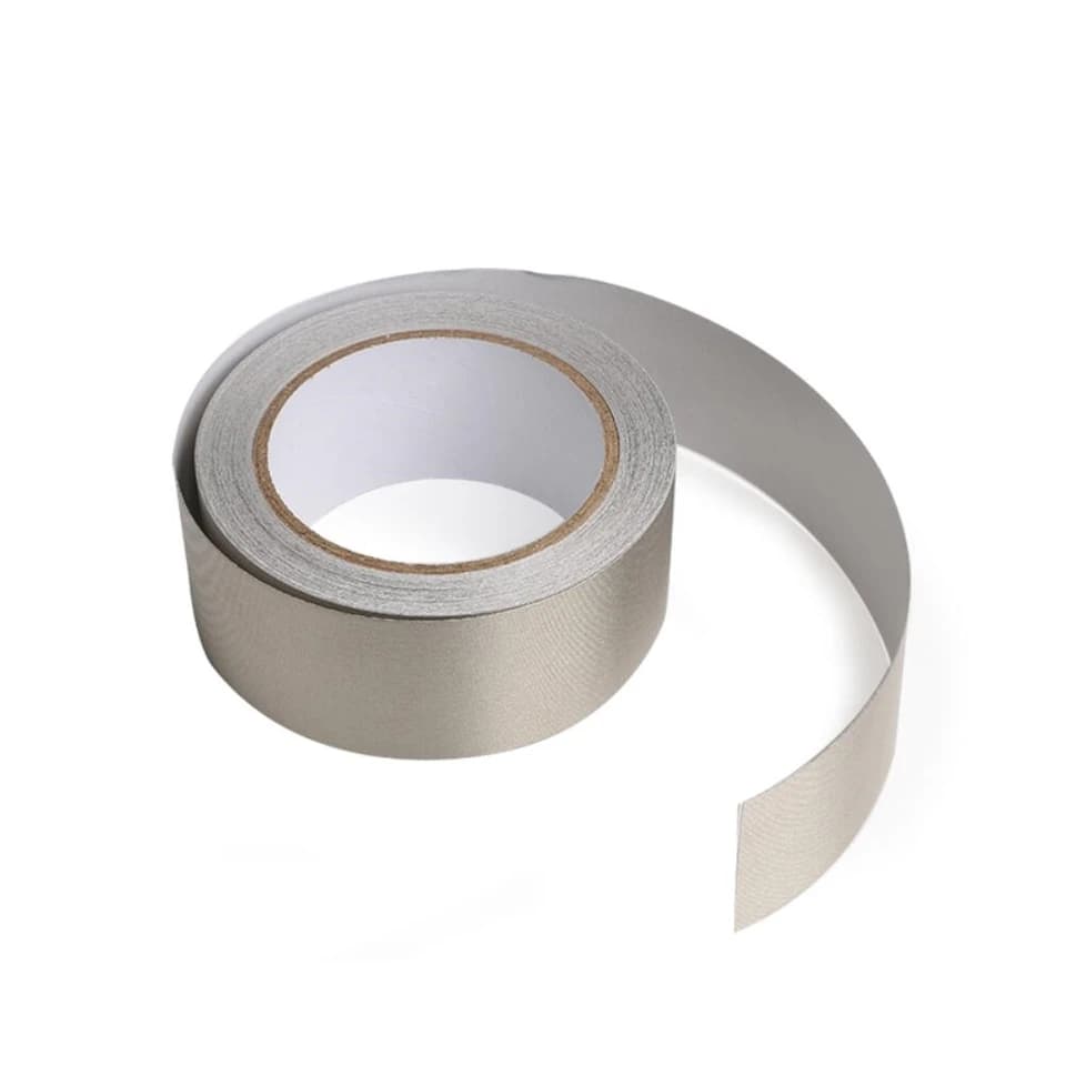 YX Silver Conductive Fabric Tape | EMI Shielding for Electronics | 20m Roll - Thumbnail 3