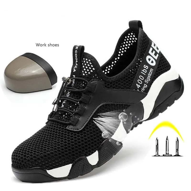 Toe Cap Safety Boots | Lightweight Breathable Work Sneaker | Puncture-Proof - Thumbnail 3