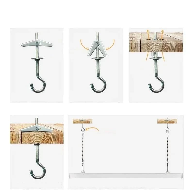 Anchor Bolt Style Spring Toggle | For Drywall & Hollow Walls | 10pc Pack - Thumbnail 6