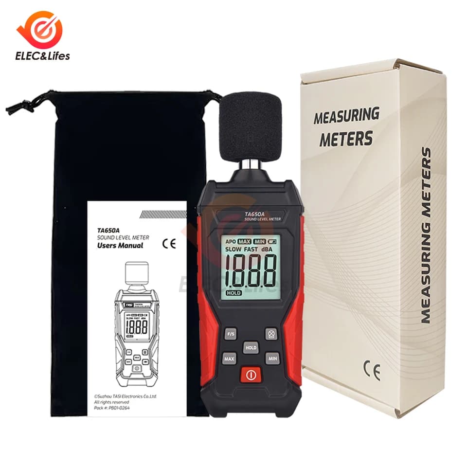 TA650A Sound Level Meter | 30-130dBA High-Precision | Industrial & Household Use - Thumbnail 8