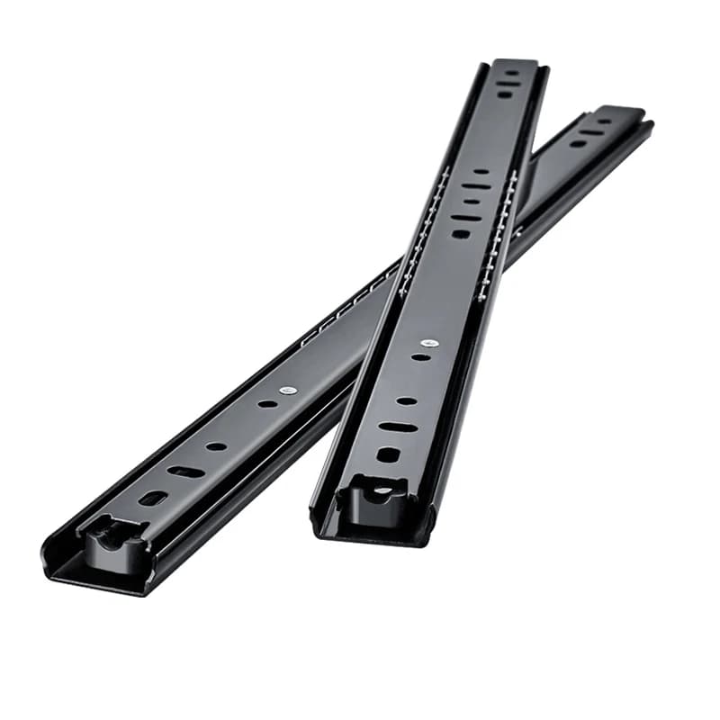 8 to 20 inch heavy-duty cold rolled steel drawer slides, a two-section sliding track for smooth cabinet and furniture operation.
