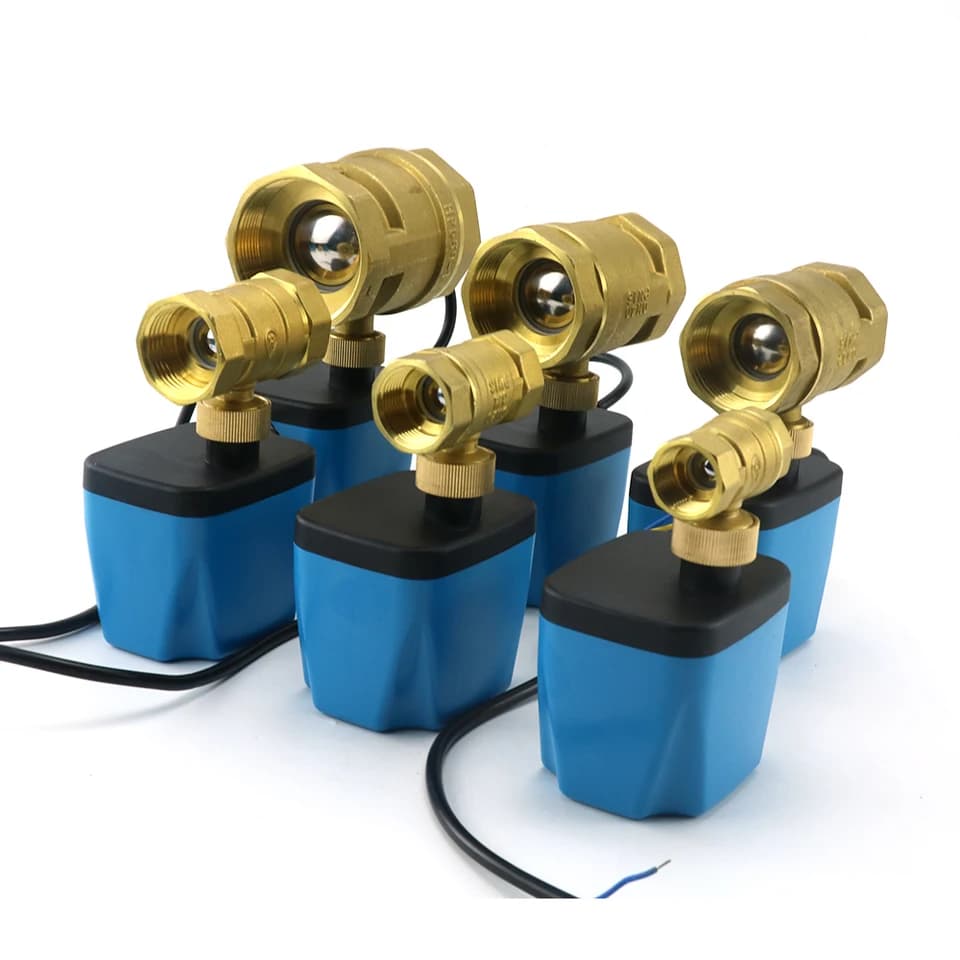 2 1/2" Motorised Ball Valve | 220V 12V 24V Brass | 2-Wire Electric Control - Thumbnail 4