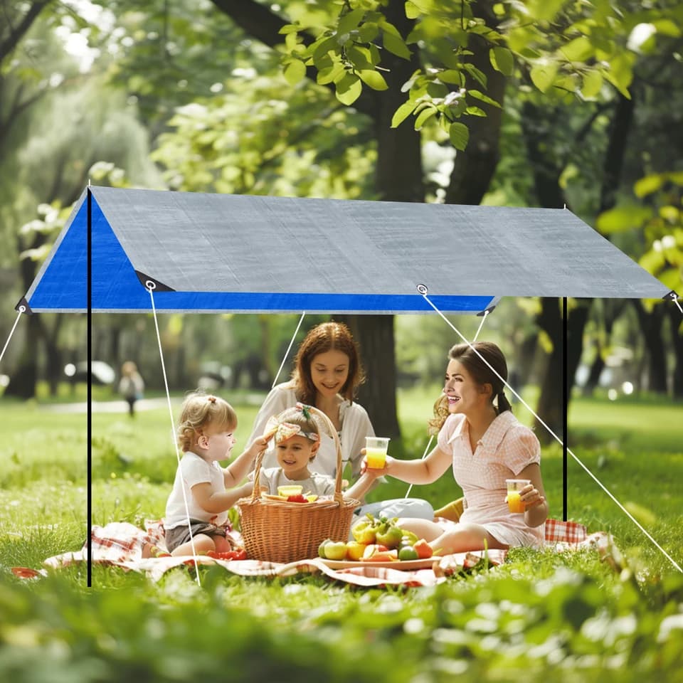 Tarpaulin | Heavy Duty Waterproof Sheet | Outdoor Shelter & Cover - Thumbnail 6
