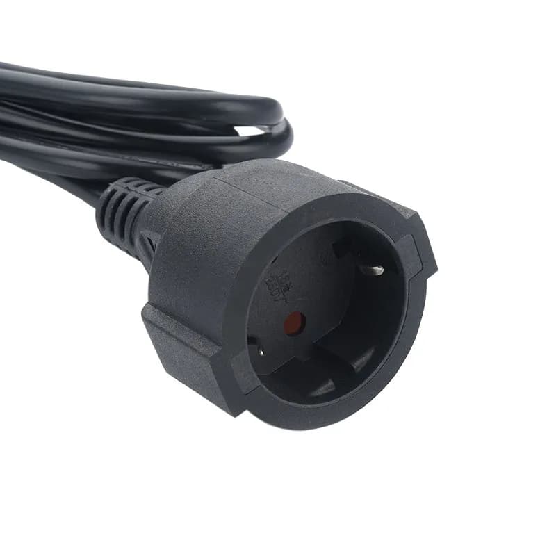 Schuko Extension Lead | CEE7 Mains Power Cable | 1M, 1.5M, 3M, 5M - Thumbnail 3