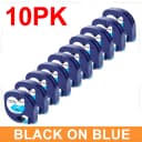 10PK Black on Blue