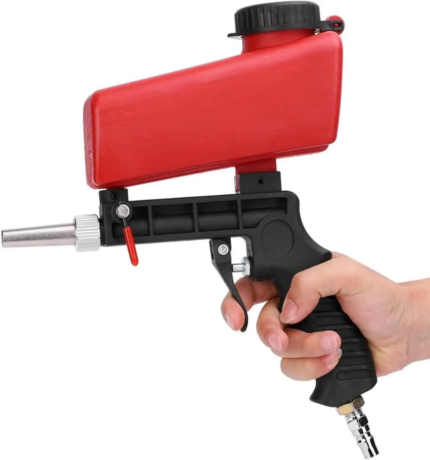 Pneumatic Sandblaster Gun | Remove Rust, Paint & Stains | Air Compressor Surface Cleaning Tool - Thumbnail 2