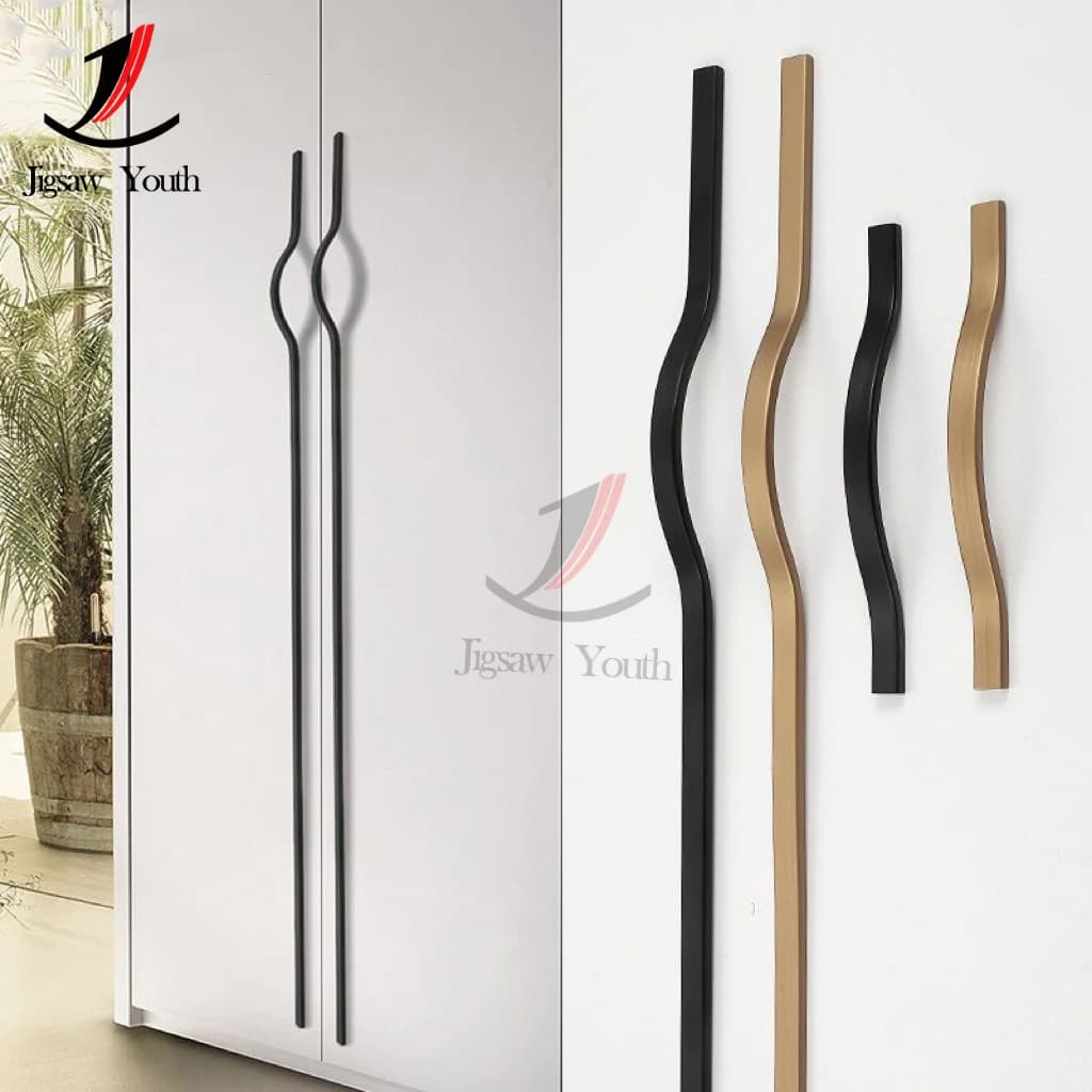 Brushed Cabinet Handles | 160mm-384mm Aluminum Alloy | Premium Furniture & Wardrobe Hardware - Thumbnail 2