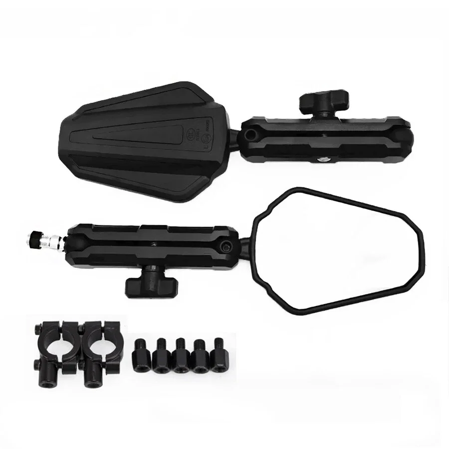 Universal Foldable Motorcycle Mirror Safety | Outdoor Riding | Durable & Adjustable - Thumbnail 2