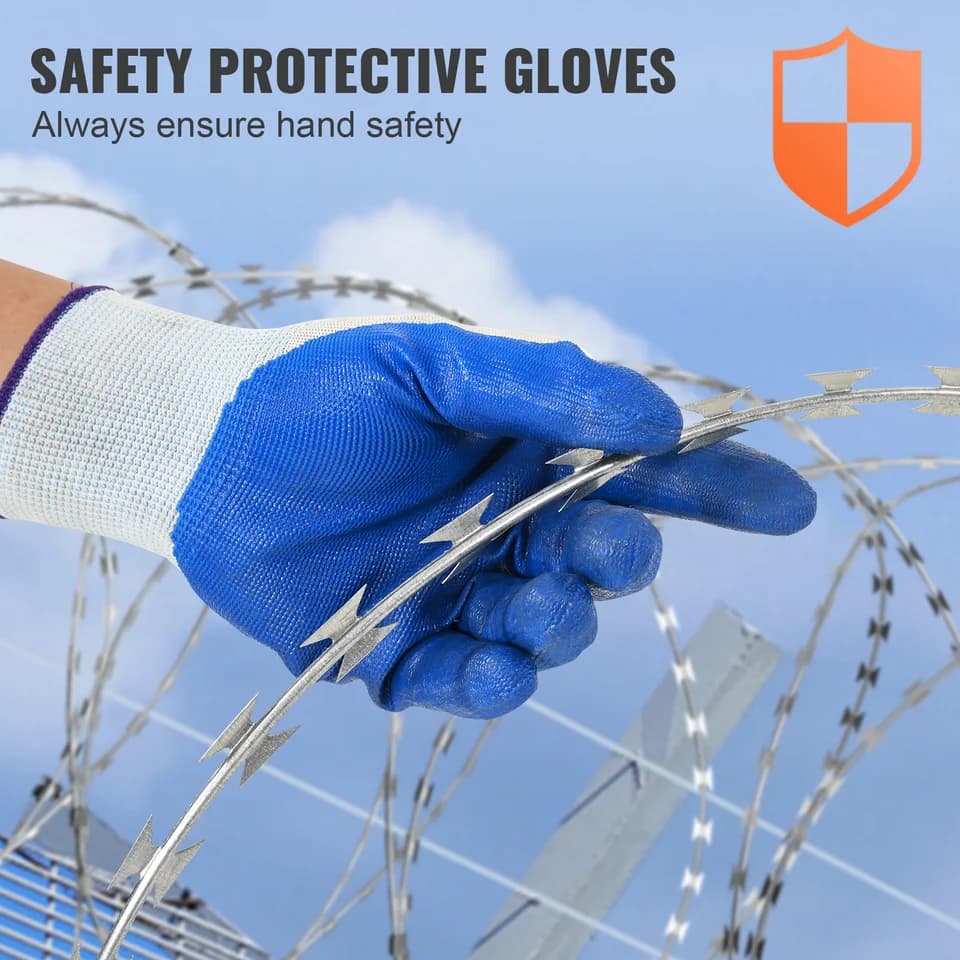 Barbed Wire Razor Wire Fencing | Double Spiral Galvanised | Security Perimeter - Thumbnail 6