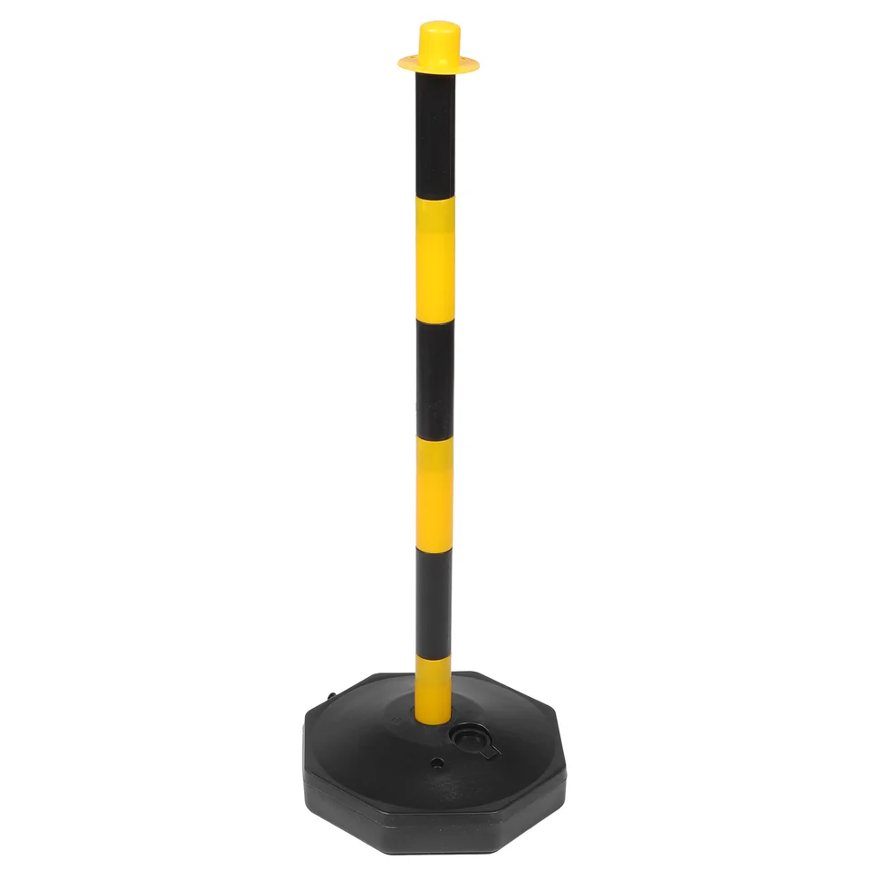 Red/White Elastic Bollard Driveway | 85x285cm Traffic Safety | Anti-Collision Barricade - Thumbnail 5