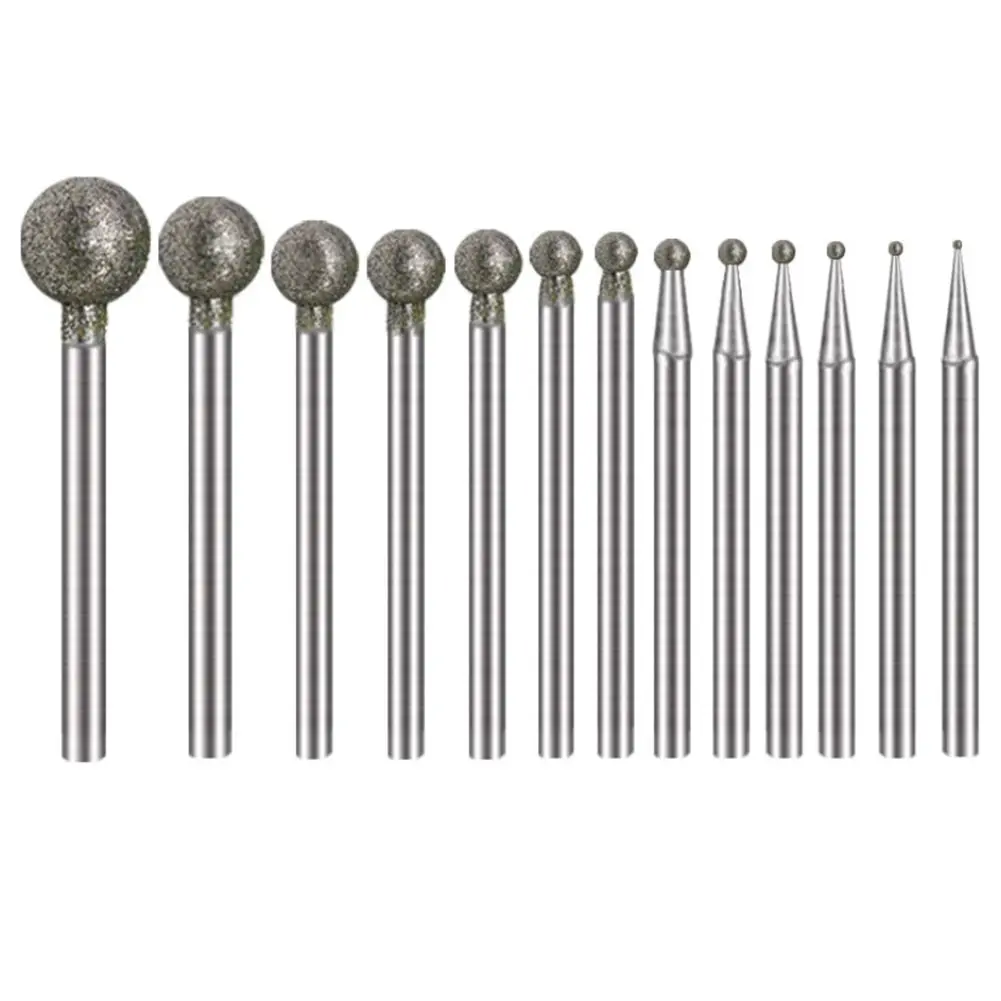 Diamond Burr Set | 5-Piece Rotary Tool Bits | 0.5mm-8mm Range | 2.35mm Shank - Image 1