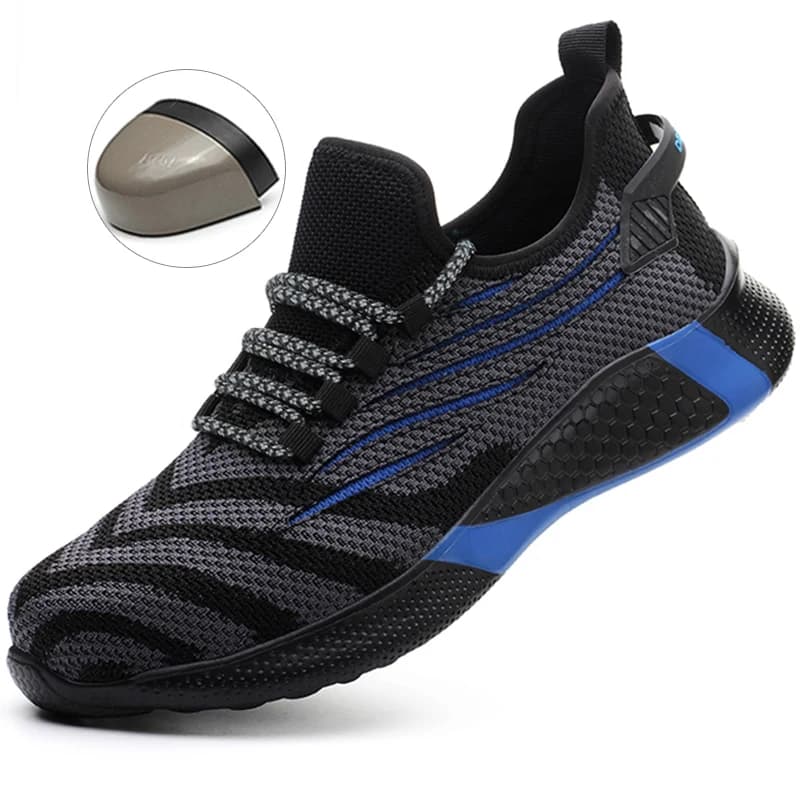 Steel Toe Work Boots for Men | Lightweight & Puncture-Resistant | Breathable Safety Footwear - Thumbnail 2