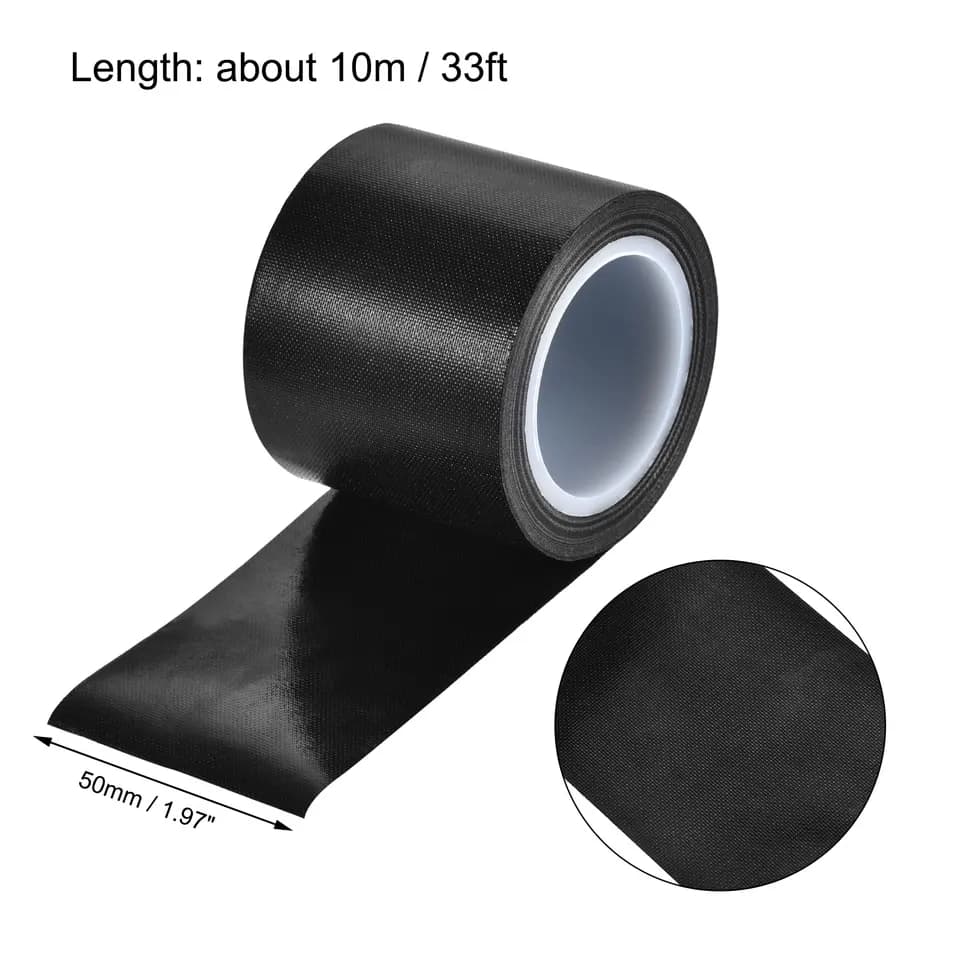 PTFE Thread Seal Tape for Gas | 50mm x 10m Black | High Temp Electrical Coil Tape - Thumbnail 2