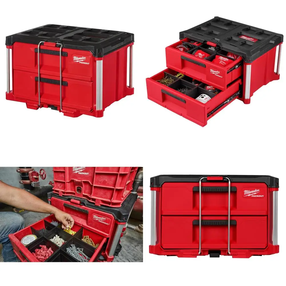 PACKOUT Toolbox | Two-Drawer Portable System | Versatile Tool Storage & Organization - Thumbnail 2